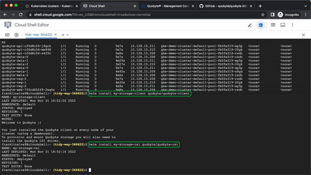 How to Provision Persistent Storage on GKE With Quobyte - Quobyte Blog